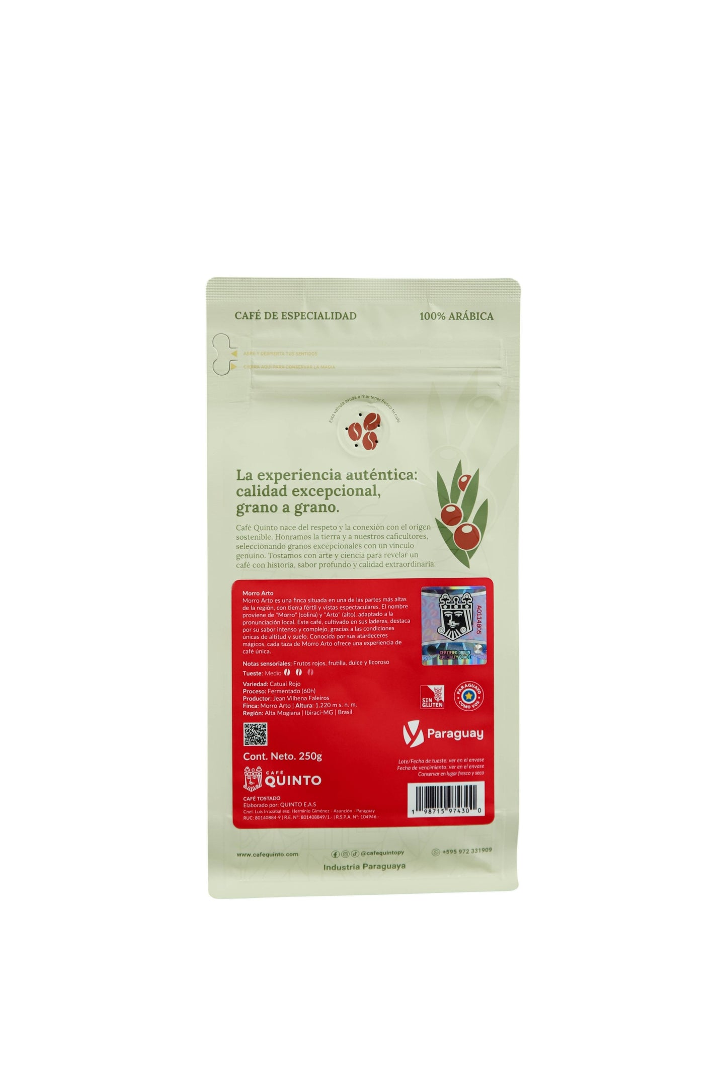
                  
                    Café Quinto Morro Arto 250g
                  
                